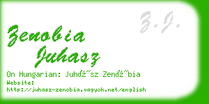 zenobia juhasz business card